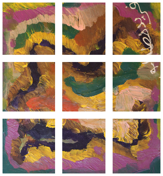 Life's Steps Painting +270 degrees clockwise rotation sliced up